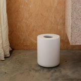 Round Bin White