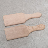 Butter Pat Ribbed Maple Pair