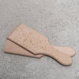 Butter Pat Ribbed Maple Pair