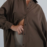 Oversized Shirt in Espresso