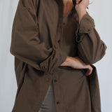 Oversized Shirt in Espresso