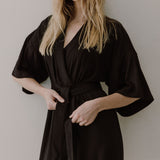 Florence Wrap Dress in Black