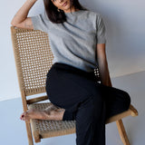 Cashmere Short Sleeve Knit Grey