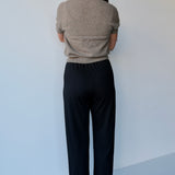 Cashmere Short Sleeve Knit Taupe