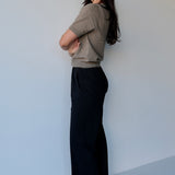 Cashmere Short Sleeve Knit Taupe