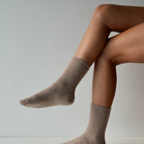 Luxe Cashmere/Wool Socks Taupe