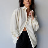 Oversized Cotton Shirt Butter