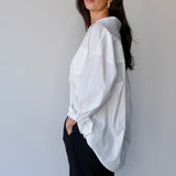 Oversized Cotton Shirt White