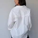 Oversized Cotton Shirt White