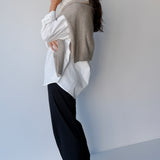 Oversized Cotton Shirt White