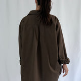 Oversized Shirt in Espresso