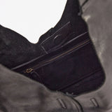 Unlined Slouchy Black