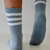 Grippy Yoga/Pilates Socks Cotton Blue