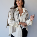 Oversized Cotton Shirt Butter