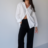 Oversized Cotton Shirt White