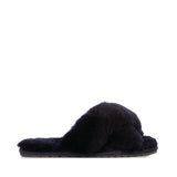 Mayberry Sheepskin Slipper Black