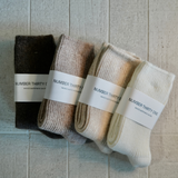 Luxe Cashmere/Wool Socks Taupe