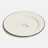 Adventure Made Enamel Plate | Vintage White