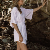 Florence Wrap Dress in White