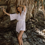 Florence Wrap Dress in White