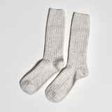 X Long Wool Socks Natural