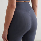 Ribbed Seamless Tights Storm Blue