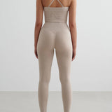 Shape Seamless Cross Back Bralette Beige