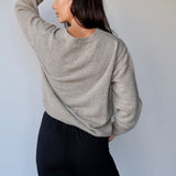 Wool Cashmere Cardigan in Latte