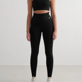 Ribbed Seamless Bra Black