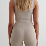 Sense Midi Biker Shorts Dark Clay
