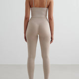 Shape Seamless Strap Singlet Beige