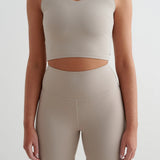 Sense Midi Biker Shorts Dark Clay