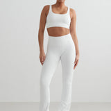 Ribbed Seamless Bra White