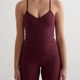 Ribbed Performance Bralette Cherry