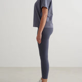 Serif Boxy T-Shirt Storm Blue