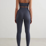 Ribbed Seamless Tights Storm Blue