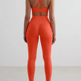 Shape Seamless Cross Back Bra Tangerine