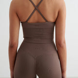 Shape Seamless Cross Back Bralette Macchiato