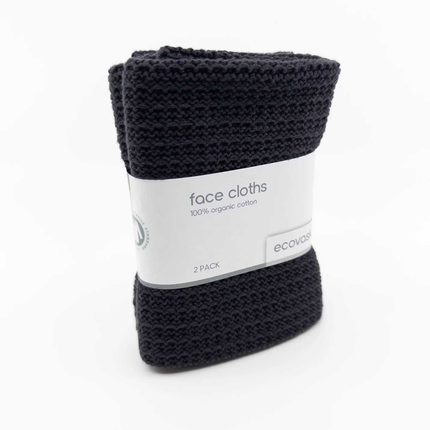 Face Cloth Organic Cotton 2pk - Sea Foam