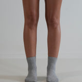 Ribbed Cotton Socks Grey