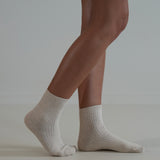 Ribbed Cotton Socks Natural