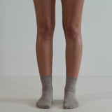 Ribbed Cotton Socks Taupe
