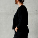 Cashmere/Wool Cardigan Black