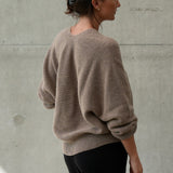 Cashmere Jumper V-Neck Taupe