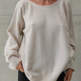 Wool/Cashmere Jumper Natural