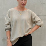 Wool/Cashmere Jumper Beige