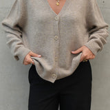 Cashmere/Wool Cardigan Latte