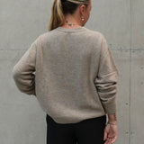 Cashmere/Wool Cardigan Latte