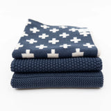 Dishcloths 3pk - Navy+