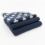 Dishcloths 3pk - Navy+